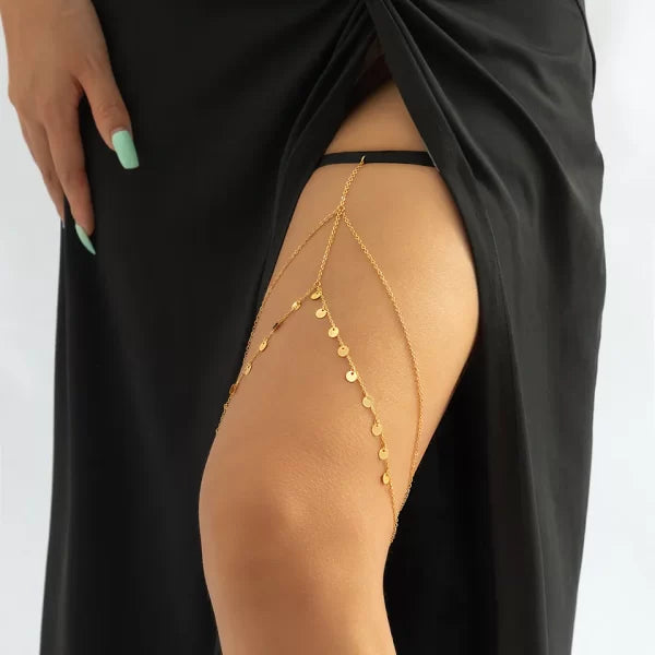 Golden String Thigh Chain