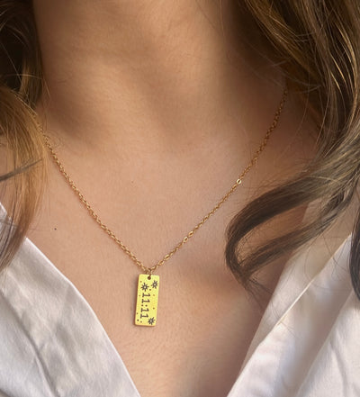 11:11 Goodluck 18k Gold Plated Necklace